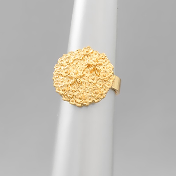 Textured Disk Ring - Picture 1 of 1